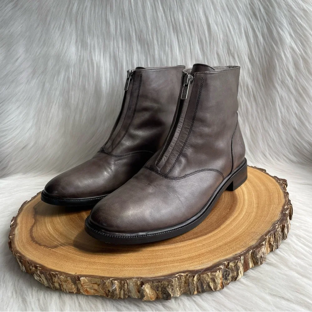 Frye Gray Ankle Boots - Picture 7 of 12